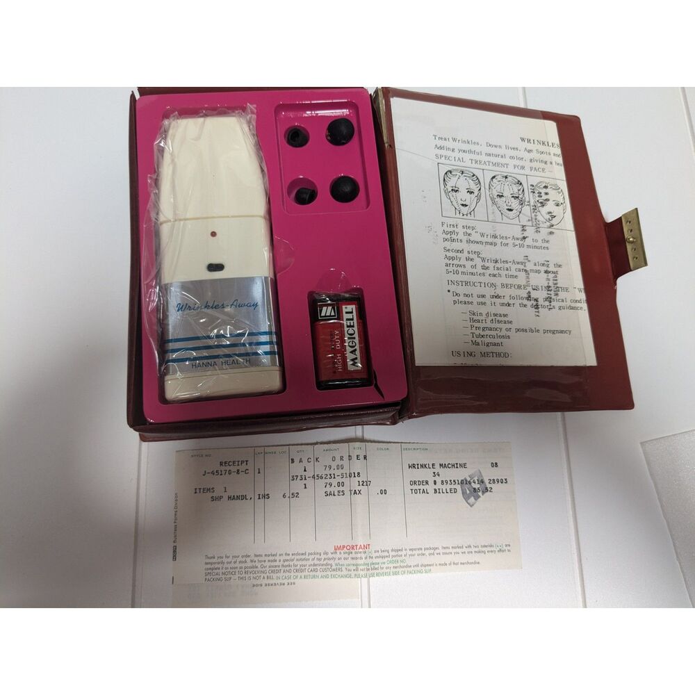 Vintage Hanna Health Wrinkles-Away Machine - 80's Beauty Device- Unused